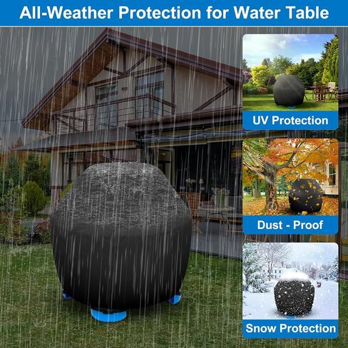Kids Water Table Cover - Outdoor Kids Toy Cover for Little Tikes Showers Splash Tower Water Table, Round Cover Waterproof & Dustproof in Saudi Arabia