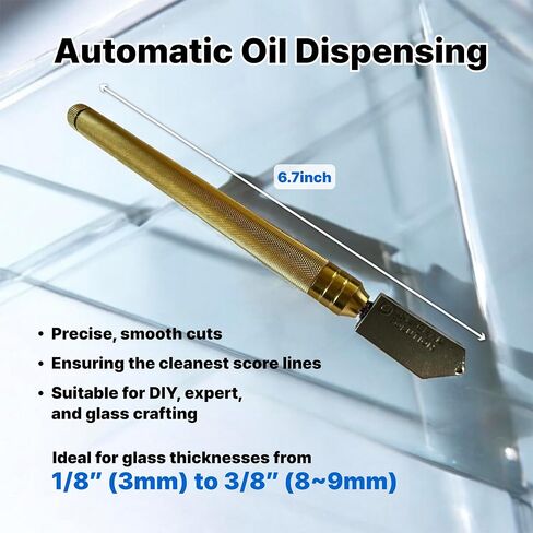 Onegramsolution Close Close Cutter 308b من الألومنيوم وعجلة كربيد التنغستن لسماكة الزجاج تتراوح 1/8 "(3 مم) إلى 3/8" (8 ~ 9mm) in Saudi Arabia