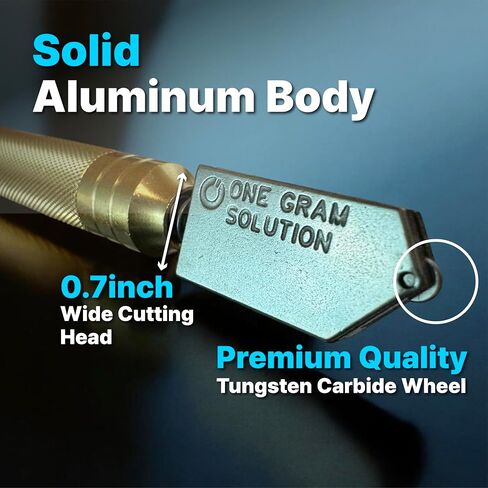 Onegramsolution Close Close Cutter 308b من الألومنيوم وعجلة كربيد التنغستن لسماكة الزجاج تتراوح 1/8 "(3 مم) إلى 3/8" (8 ~ 9mm) in Saudi Arabia