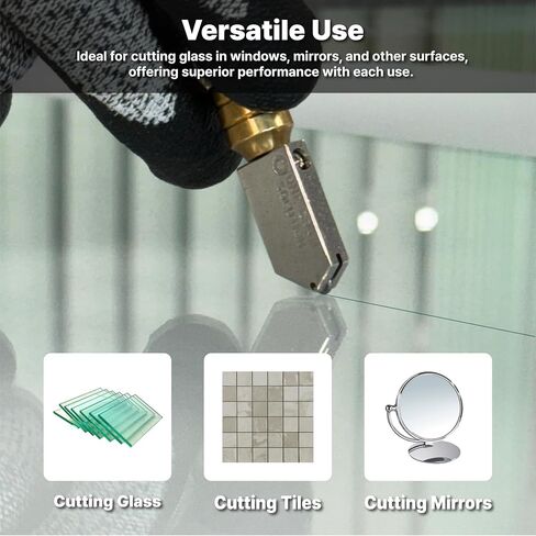 Onegramsolution Close Close Cutter 308b من الألومنيوم وعجلة كربيد التنغستن لسماكة الزجاج تتراوح 1/8 "(3 مم) إلى 3/8" (8 ~ 9mm) in Saudi Arabia