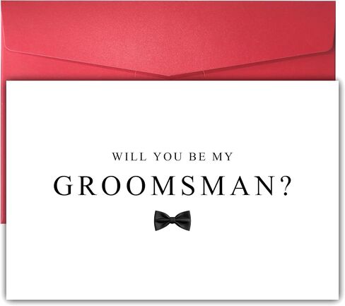 Groomsman Proposal Card, Wedding Party Proposal Card for Friend Brother, To my Groomsman on my Wedding Day, Will You Be My Groomsman? in Saudi Arabia