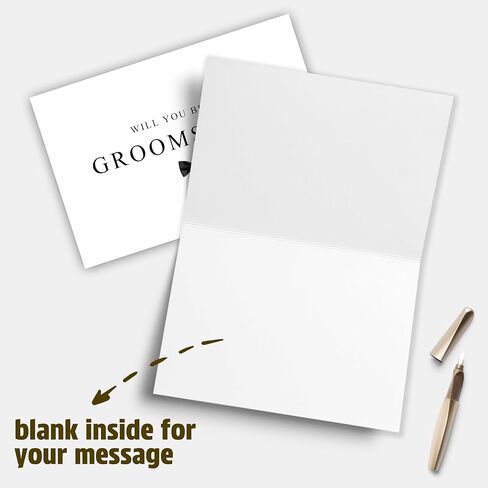 Groomsman Proposal Card, Wedding Party Proposal Card for Friend Brother, To my Groomsman on my Wedding Day, Will You Be My Groomsman? in Saudi Arabia