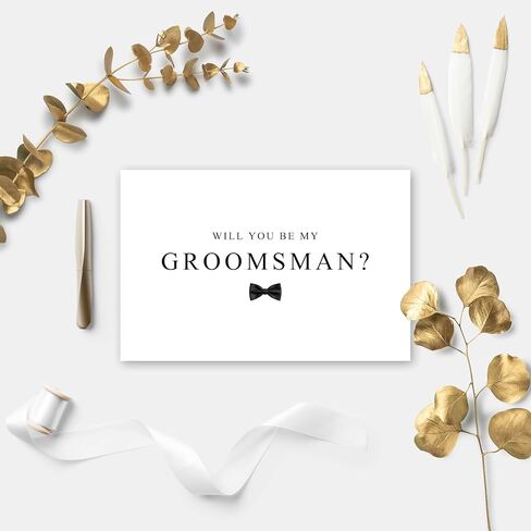 Groomsman Proposal Card, Wedding Party Proposal Card for Friend Brother, To my Groomsman on my Wedding Day, Will You Be My Groomsman? in Saudi Arabia