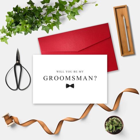 Groomsman Proposal Card, Wedding Party Proposal Card for Friend Brother, To my Groomsman on my Wedding Day, Will You Be My Groomsman? in Saudi Arabia