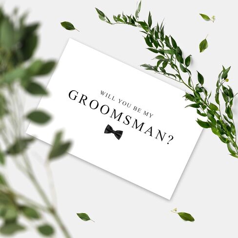 Groomsman Proposal Card, Wedding Party Proposal Card for Friend Brother, To my Groomsman on my Wedding Day, Will You Be My Groomsman? in Saudi Arabia