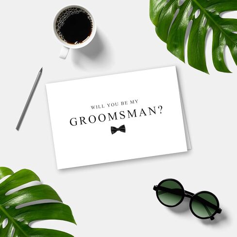 Groomsman Proposal Card, Wedding Party Proposal Card for Friend Brother, To my Groomsman on my Wedding Day, Will You Be My Groomsman? in Saudi Arabia