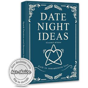 Date Ideas for Couples-42 Date Night Ideas Card Couples Games for Adult, Fun & Adventurous Scratch Off Date Ideas Cards for Girlfriend, Boyfriend, Wife or Husband, Best Couples Gifts