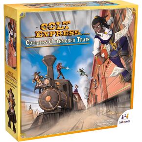 Colt Express Couriers & Armored Train Board Game Expansion | Train Strategy Game | Wild West Adventure Game for Kids and Adults | Ages 10+ | 3-8 Players | Avg. Playtime 50 Minutes | Made by Ludonaute