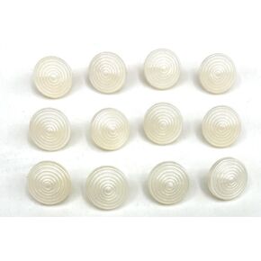 12 Pearl Buttons 3/8''- 9-10mm- Blouse Buttons, Shirt Buttons - Shank Buttons Decorative Buttons for Wedding Dresses, Sewing, Shirts, DIY Crafts (10mm Pearl Buttons with Shank Round)