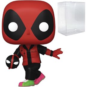 POP Marvel: Deadpool Parody - Bowling Deadpool Funko Vinyl Figure (Bundled with Compatible Box Protector Case), Multicolor, 3.75 inches