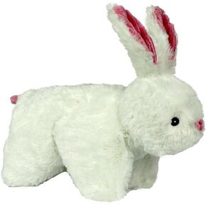 HuggleHounds Plush Dog Toys For Large Dogs & Aggressive Chewers - Squeaky Dog Toy - Soft Extra Durable Stuffed Pet Toy - Fluffy Knotless Puppy Toys - Best For All Breed | Squooshie Bunny
