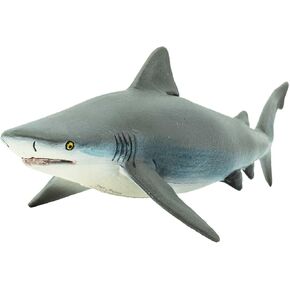 Safari Ltd. Bull Shark Figurine - Realistic 5.75" Hand-Painted Aquatic Figure - Educational Toy For Boys, Girls & Kids Ages 3+