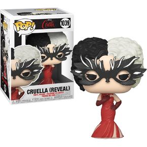 POP Disney: Cruella - Cruella in Red Dress, Multicolor, 3.75 inches
