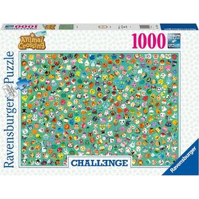 Ravensburger Animal Crossing Jigsaw Puzzles for Kids and Adults Age 12 Years Up - 1000 Pieces - Challenge Edition, White in Kuwait