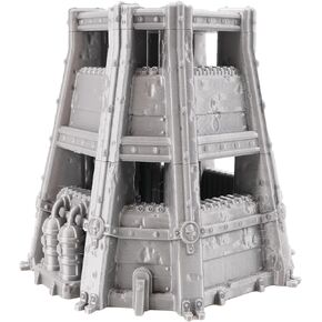 Tabletop Terrain Grimdark Double Pillbox by War Scenery for Wargames and RPGs 28mm 32mm Miniatures