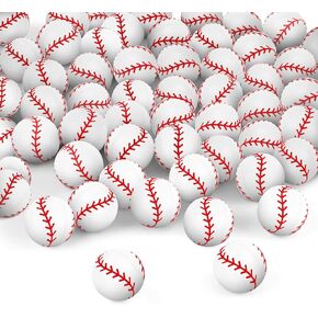 Deekin 200 PCS Bulk Baseball Balls Mini Baseball Balls Rubber Colls Calls Sports Party Forms for Kids Piñata Fillers (البيسبول)