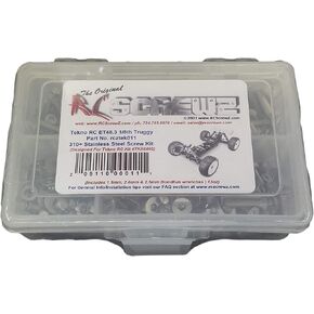 RCSCREWZ Stains Steel Screw Kit TEK011 متوافقة مع Tekno RC ET48.3 TRUGGY TKR5602