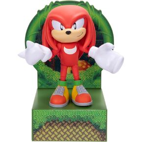 Sonic the Hedgehog 6-inch Knuckles Action Figure with Customizable Face Expressions and Holographic Display base. Ages 14+ (Officially licensed by Sega)