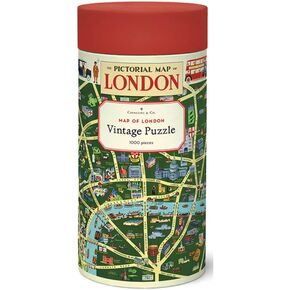 Cavallini 1000 Piece Puzzle, Map of London (PZL/LONMAP)