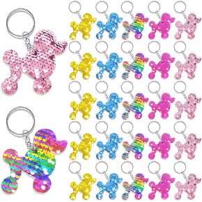 CiciBear 25 Pack Kitty Sequin Keychains for Cat Kitty Kitten Meow Themed Party Favors, Kids and Adults Birthday Gift, Baby Shower, Party, 5 Colors