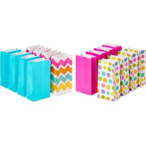 American Greetings 10" Small All-Occasion Goodie Bags, Spring Print (16-Count)