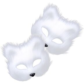 Valiclud 2PCS Halloween Animal Mask Mask Fox Fox Halloween Easter Carnival Carnival Costume Party Cosplay Props