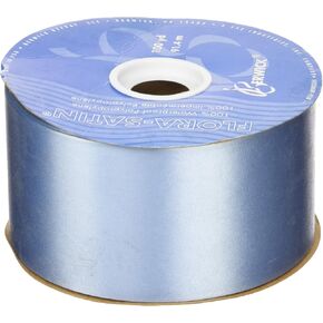Berwick 2-3/4-Inch Wide by 100-Yard Spool Flora Satin Craft Ribbon, Blue