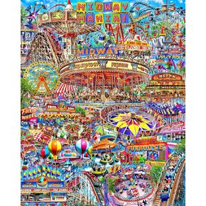 Springbok's 1000 Piece Jigsaw Puzzle Midway Mania - Made in USA