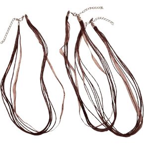 Linpeng Cord Necklace for DIY Jewelry, Waxed Cord Ribboned Necklace, Gift for Jewelry Maker, Lavender Purple, (Pack of 3)