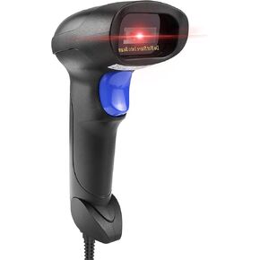 Handheld USB QR Barcode Scanner Reader for Computers, NetumScan Handheld Wired Automatic 1D 2D Image Bar Code Scanners for Mobile Payment, Store, Supermarket, Warehouse