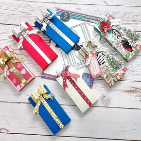 Alinacutle 1pc Postbox Dies Candy Box Gift Case Mailbox Treat Box Metal Cutting Die Cut for Halloween Christmas Gifts Packing Handmade Paper Craft Birthday Festival Christmas Tree Embellishment