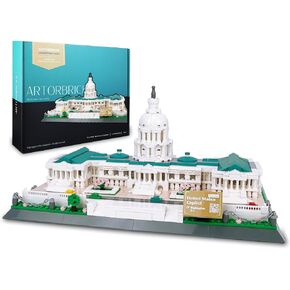 Architectural United States Capitol Building Collection Building Set Model Kit and Gift for Adults (1074 Pieces)