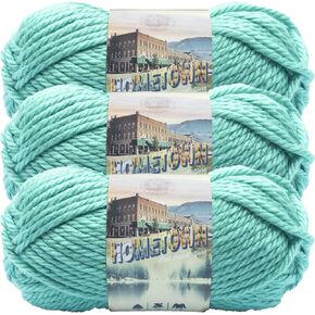 (3 Pack) Lion Brand Yarn 135-112 Hometown Yarn, Miami Sea Foam3