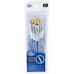 Royal & Langnickel Soft Grip Paint Brushes (5 Piece Brush Set)