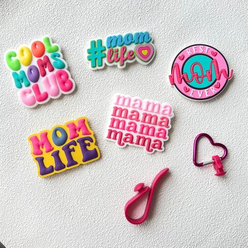 سحر 5pcs MomLife for Bogg Bag ، وربط خطاف Bogg Bag Assories for Beach Tote Bag و Rubber Beach Totes Accessories in Kuwait