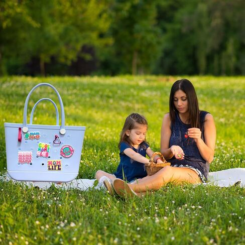 سحر 5pcs MomLife for Bogg Bag ، وربط خطاف Bogg Bag Assories for Beach Tote Bag و Rubber Beach Totes Accessories in Kuwait