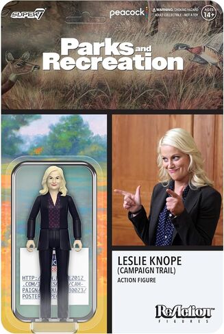 Super7 Parks and Recreation Leslie Knope (Campaign Trail) - 3.75" Parks and Rec Action Figure with Accessory Classic TV Show Collectibles in Saudi Arabia