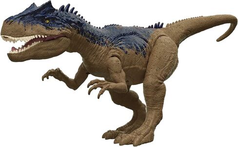 Jurassic World Toys Camp Cretaceous Roar Attack Allosaurus Dinosaur Action Figure with Strike Feature and Sounds, Toy Gift and Collectible in Saudi Arabia