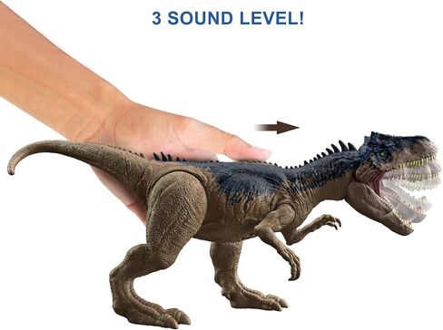Jurassic World Toys Camp Cretaceous Roar Attack Allosaurus Dinosaur Action Figure with Strike Feature and Sounds, Toy Gift and Collectible in Saudi Arabia