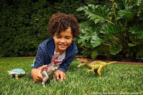 Jurassic World Toys Camp Cretaceous Roar Attack Allosaurus Dinosaur Action Figure with Strike Feature and Sounds, Toy Gift and Collectible in Saudi Arabia
