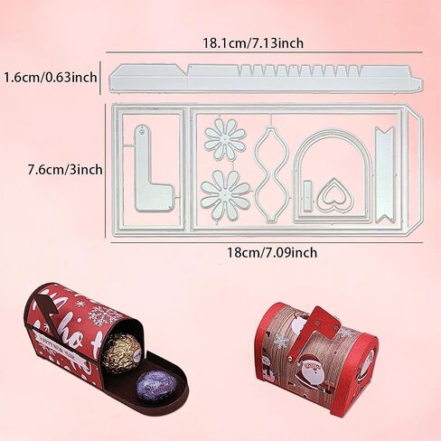 alinacutle 1pc postbox يموت حلوى مربع الهدية صندوق البريد صندوق البريد مربع القطع المعادن قطع قطع لعيد الهالوين هدايا عيد الميلاد التعبئة يدوي الورق مهرجان عيد ميلاد عيد الميلاد زخرفة شجرة عيد الميلاد in Kuwait