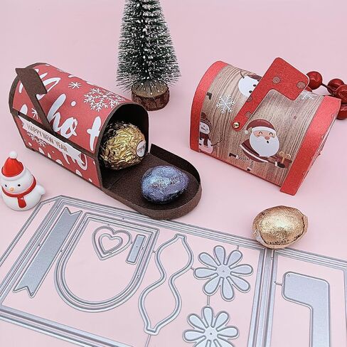 alinacutle 1pc postbox يموت حلوى مربع الهدية صندوق البريد صندوق البريد مربع القطع المعادن قطع قطع لعيد الهالوين هدايا عيد الميلاد التعبئة يدوي الورق مهرجان عيد ميلاد عيد الميلاد زخرفة شجرة عيد الميلاد in Kuwait