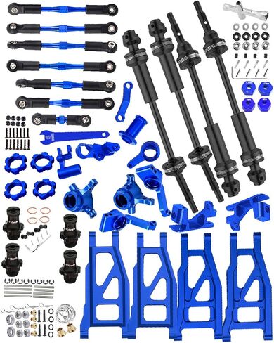 ترقيات جزء من 1/10 Rustler/Stampede/Slash VXL 4x4 ، Big Bore RC Shocks & Steel Drive Cofd & A Arm & Caster Block ، Contering Clock in Kuwait