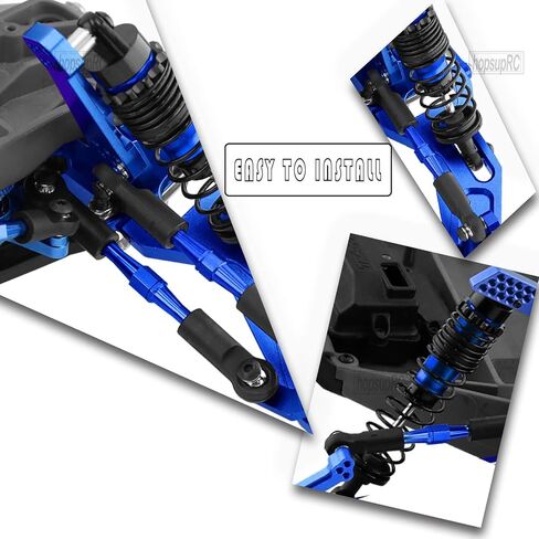 ترقيات جزء من 1/10 Rustler/Stampede/Slash VXL 4x4 ، Big Bore RC Shocks & Steel Drive Cofd & A Arm & Caster Block ، Contering Clock in Kuwait