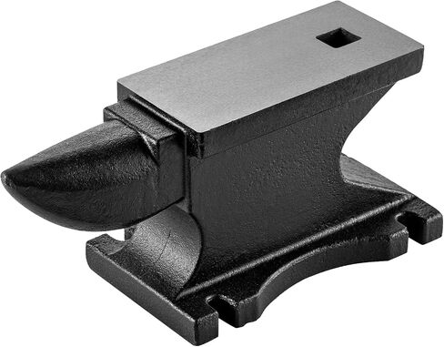 Cast Iron Anvil, 22 Lbs Single Horn Anvil, Anvils for Blacksmithing with 6.7" X 3.5" Counterop, High Hardness Cast Iron Anvil for Bending & Shaping Suit Jewelry Making Tools-Black in Saudi Arabia