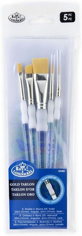 Royal & Langnickel Soft Grip Paint Brushes (5 Piece Brush Set) in Kuwait