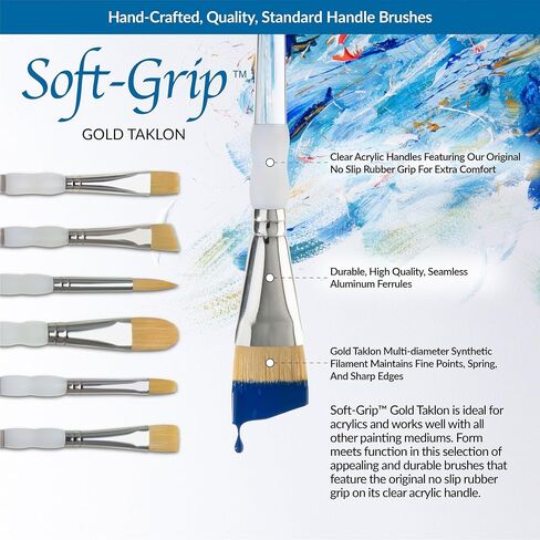 Royal & Langnickel Soft Grip Paint Brushes (5 Piece Brush Set) in Kuwait