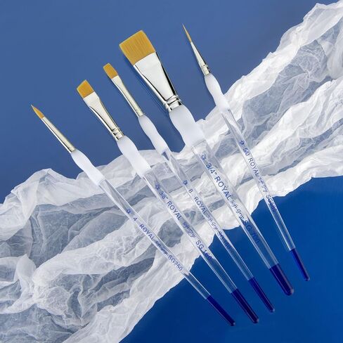 Royal & Langnickel Soft Grip Paint Brushes (5 Piece Brush Set) in Kuwait