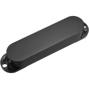 uxcell Sealed Single Coil Pickup Cover Set for ST Guitar - No Holes Black
