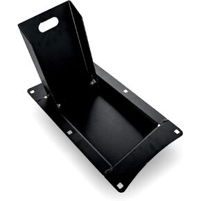 Camco Recessed Motorcycle Wheel Chock - Accommodates Most tire Sizes - Constructed of Powder-Coated Steel (66101)